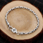Uus Retro Vadžra Pandlaga Snake Bone Meeste h&otilde;bedane k&auml;ev&otilde;ru Lihtne ja populaarne peen k&auml;ev&otilde;ru ehete aksessuaarid 18cm&SILVER PLATED