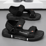 Suvised meeste sandaalid Vaba aeg Suvekingad Meeste rannajalatsid Mugavad meeste kingad &otilde;ues Meeste rooma sandaalid pl&auml;tud Sussid liugused 44 must