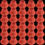 100/10 tk segisti lekkekindel tihend kummist toru vooliku tihendusseib Silikoonist tihendi tihend torustiku pistiku jaoks Lekke v&auml;ltimiseks 10 PCS punane