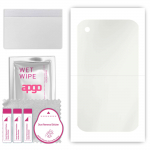 apgo MATTE Protective Skin Sticker for the back compatible with Apple iPhone 3GS, Wrap Film, Hydrogel Film, Flexible, Soft TPU with positioning layer