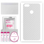 apgo Protective Skin Sticker for the back compatible with TP-Link Neffos C9A, Wrap Film, Foil, Vinyl - Pattern Transparent Carbon