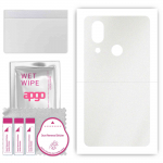 apgo Protective Skin Sticker for the back compatible with Sharp Aquos D10, Wrap Film, Foil, Vinyl - Pattern Matte Transparent