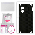 apgo Protective Skin Sticker for the back+sides compatible with Oppo F21 Pro 5G, Full Wrap Film, Foil, Vinyl - Pattern Matrix
