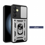 Armor &uuml;mbris Samsung Galaxy S24 S23 S22 S21 S20 Ultra A15 A25 A35 A55 5G A05 A05S A14 A24 A34 A54 A13 A33 katter&otilde;nga magnethoidja Coque Funda jaoks Samsung M15 5G/F15 5G must
