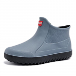 Meeste ja naiste &otilde;uesaapad, l&uuml;hikese toruga moodsad veekindlad jalan&otilde;ud, autopesula kummist jalatsid, libisemiskindlad kerged jalan&otilde;ud 40 hall