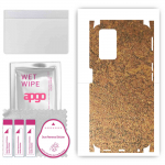 apgo Protective Skin Sticker for the back+sides compatible with Oppo A76, Full Wrap Film, Foil, Vinyl - Pattern Rusty Copper