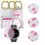 3x apgo Ultra-Clear Hybrid protective glass compatible with Garmin Fenix 7S Pro, flexible nano glass, great replacement for tempered glass, scratch-re