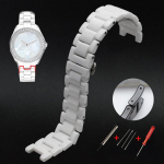 Notch keraamiline kellarihm 16-8mm 18-10mm naiste kellarihm meeste k&auml;ekell rihm kasutusvarras Liblik pandla Puhas keraamika 16-8mm