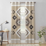 Boheemlaste geomeetrilise dekoratsiooniga aknakardinad elutuppa Luksuslikud magamistoa kardinad K&ouml;&ouml;gi rulood kardinad kardinad 135W x 60H(cm) x1