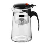 Teekannud Kuumuskindel Klaasist Teekann Teeinfuser Hiina Teekomplekt Veekeetja Kohvi Klaasist Valmistaja Mugavad Kontori Teejoomise Komplektid A 500ml black