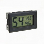 Digitaalne LCD sisetermomeeter temperatuuri niiskuse m&otilde;&otilde;tja mini h&uuml;gromeeter must