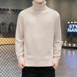 S&uuml;gistalvine kilpkonnaga kampsun, puhast v&auml;rvi alumine s&auml;rk Tide Br&auml;ndi kampsun, kardigan kampsun, noorte meeste soe pullover 3XL valge