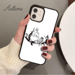 Anime Studio Ghibli Totoro telefoni&uuml;mbris iPhone'ile 11 12 13 14 Pro Max mini XR XS SE 2020 6S 7 8 Plus Samsung Galaxy S21 S22 kate iPhone 6plus