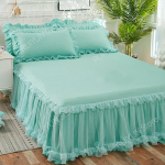 Elegantne printsessi voodi seelik libisemiskindel madratsi kate sasitud pits voodi seelik voodilina voodikatte kaitse kodu vooditekk voodi seelik 1pc Skirt 120x200cm
