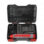 1 komplekt 4V elektriline kruvikeeraja, 43 bitti, sisseehitatud 1300 mAh aku USB-laadimissuunas, vastupidine elektriline kruvikeeraja lahtiv&otilde;tmist&ouml;&ouml;riist Kodumasinad punane