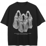 T&auml;nava stiilis kirjadega must T-s&auml;rk puuvillast unisex topid tees suvine l&uuml;hikeste varrukatega T-s&auml;rk M must