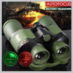 Professionaalne binokliga &ouml;&ouml;n&auml;gemisteleskoop luurekoordinaatidega roheline