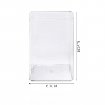 PET k&auml;sitsi valmistatud rulookarbi hoiukarp Jasmiini rulookarbi mullimati vitriinkarbiga rulookarbi hoiuvitriinide vitriin 9.5*6.5cm puhas