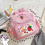 Sweet Strawberry v&auml;ike seljakott naistele kahekordse kasutusega t&uuml;drukute koolikotid teismelistele t&uuml;drukutele &uuml;li&otilde;pilastele Kawaii minireisiseljakotid seljakott CHINA