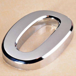 Number Scutcheon HOT 5cm numbrid, kaetud h&otilde;bedase kodukaunistusega maja kleebisplaadi m&auml;rk 1 tk Uus kaasaegne tahvelaadress Hotelli uks unikaalne 0