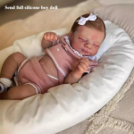 Br&auml;ndi 19-tollised Reborn Dolls Pascale So Truth Like Sleeping vastborn Babes Doll Full Silikoon Vin&uuml;&uuml;l Body Bebe Reborn Boneca Kid's Playmate m&auml;nguasi beebinukk Full silicone boy