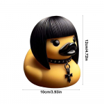 Devil Duck Ornament Auto pardid armatuurlauale Saatan Punk Gooti Death Rock Duck Raamaturiiul lauaarvuti Veinikapi kaunistus
