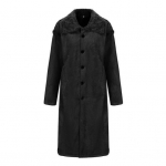 Meeste Talvemantel Paks Pehme Palus V&auml;rv, Pikad Solid Varrukad K&uuml;lma Vastupidav &Uuml;herealine L khaki