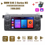 Android AutoRadio BMW 3. seeria E46 M3 318/320/325/330/335 1998-2005 Carplay auto multimeedia GPS 2din Autoradio 2+64GB jaoks 2+64GB must