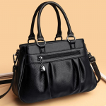 Luksuslikud K&auml;ekotid Naiste Kotid Disainer 3 Kihti Nahast K&auml;ekotid Suure Mahutavusega Totes Kotid Naistele Vintage &Uuml;lemise K&auml;epidemega &Otilde;lakotid