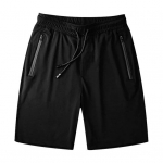 Meeste suvep&uuml;ksid elastne v&ouml;&ouml;koht T&otilde;mblukuga taskud Stay Dry Stretch Ice Silk Sportlikud l&uuml;hikesed p&uuml;ksid jooksmiseks ja rattas&otilde;iduks Fitness Shortsid L must