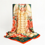 90 * 90 cm uus siidist sall naiste kevadsuvine dekoratiivne sall p&auml;ikesekaitsega reisisall S&uuml;gis- ja talvesall &otilde;huke v&auml;ljaanne 90*90cm