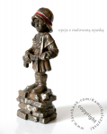 Little Insurrectionist - sculpture, figurine covered in bronze, made by a Polish artist, brand Art-Dog