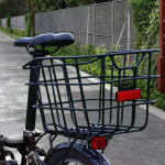 Rear Bicycle Storage Basket Cargo Weatherproof without Cover Lightweight Universal Accessory