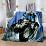 Autotraktori veoauto seeria mustriga pehme pl&uuml;&uuml;stekk, flanelltekk elutuppa magamistoa voodi diivani piknikukate 30x40in