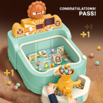 Children Pinball Machine Sturdy Concentration Training Toy Kids Ages 3 4 5 6 pink roosa