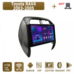 Android Carplay autoraadio Toyota RAV4 2003-2005 multimeediumipleieri peakomplekti stereo GPS-navigatsioon BT WIFI 4+64GB 1+16GB