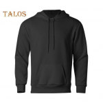 S&uuml;giskevadine meeste kapuuts suure taskuga, pingutusn&ouml;&ouml;riga, pikkade varrukatega, paks pullover, keskmise pikkusega soe, avara lihasega meeste spordir&otilde;ivaste topp M must