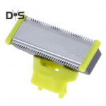 Meeste pardlitera pea vahetus QP2520/QP2530/QP2630/QP6510/QP6520/QP2523 teravate kahepoolsete hammastega elektrilise habemenuga habemel&otilde;ikuri terale roheline