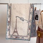 2024 S&uuml;gis/Talv Uus V&auml;rviplokkidega Imitatsioonka&scaron;miir Naiste Narmastega Sall Paks Soe Kahepoolne Žakaarmustriline Villasall 190x65cm helesinine v&auml;rv