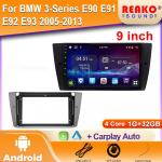 BMW 3. seeria E90 E91 E92 E93 2005-2013 jaoks Traadita CarPlay Android Auto Multimeedia Navigatsioon GPS CarPlay Raadioekraan Stereo 4 core 1GB+32GB carplay