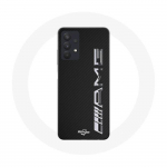 Coque Maniacase pour Samsung Galaxy A32 4G Amg Logo Carbone Texture