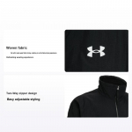 Under Armour Logo Seisukrae T&otilde;mblukuga Vabaaja Pikkade Varrukate Jakk Meeste Jakk Must 1387995-001 XL