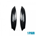 2 tk Auto esitulede kulmud Lauv&auml;rv Kroomliist Auto Must V&auml;liskleebised Tarvikud Kate VW GOLF MK5 GTI R 2005-2007 jaoks must