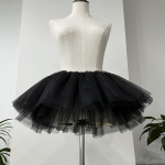 Valge must Puffy Tulle Lolita alusseelik Naiste Cosplay Ballgown laste pruudi kondita alusseelikud Tutu kleit must