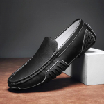 Itaalia Meeste Jalan&otilde;ud Ehtne Nahk Slip-on Loaferid Mugavad Kerged S&otilde;idujalan&otilde;ud Suvised Formaalseteks Paadikingad Jalutamiseks Mokassiinid 38 must