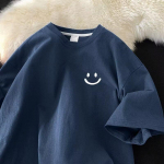 Uus l&uuml;hikeste varrukatega T-s&auml;rk meestele suvel, Korea stiilis trend, lihtne poolvarrukatega topp, Hongkongi stiilis vaba vabaaja br&auml;ndi T-s&auml;rk M must