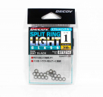 Peibutusr&otilde;ngad R-1 Split Rings Light Class Black, Suurus 1 (1214)