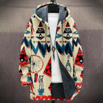 Men's thick zipper pocket jacket with pockets inserted into cotton jacket L beež