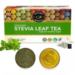 TEACURRY Stevia Tea (1 Month Pack, 30 Tea Bags) - Helps with blood sugar levels, cholesterol - 100% Natural Sweetener - Sugar free