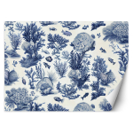 Tapeet Loomad ja mere taimed 100x70 sinine